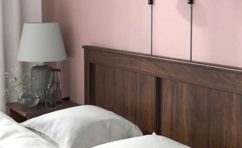 قاب تخت قهوه‌ای/لوری سایز ۱۴۰x۲۰۰ ایکیا مدل SONGESAND