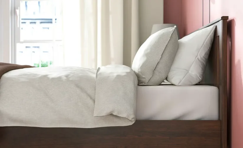 قاب تخت قهوه‌ای/لوری سایز ۱۴۰x۲۰۰ ایکیا مدل SONGESAND