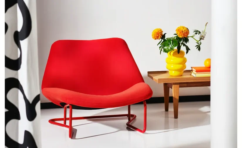 صندلی راحتی قرمز هاکبو ایکیا مدل SOTENÄS