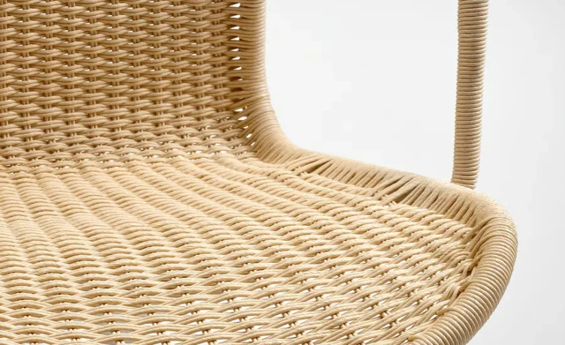 صندلی چرخان با دسته بژ/سفید ایکیا مدل STIGBYGEL