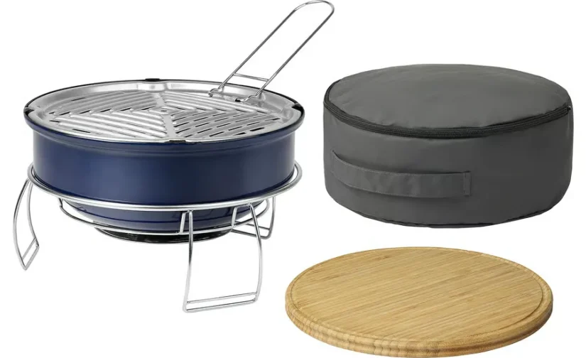 باربیکیو آبی زغالی ایکیا مدل STRANDÖN