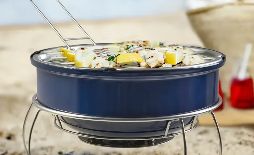 باربیکیو آبی زغالی ایکیا مدل STRANDÖN