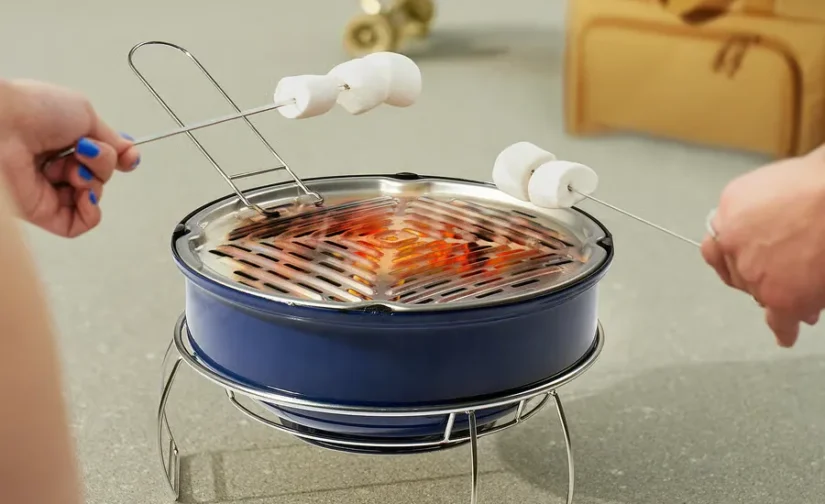 باربیکیو آبی زغالی ایکیا مدل STRANDÖN