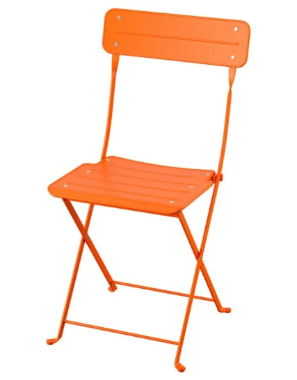 صندلی تاشو نارنجی روشن برای فضای باز ایکیا مدل SUNDSÖ