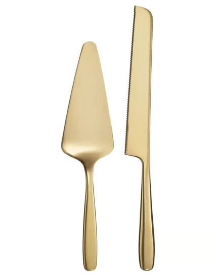 سرویس غذاخوری دو تکه رنگ برنجی ایکیا مدل TILLAGD