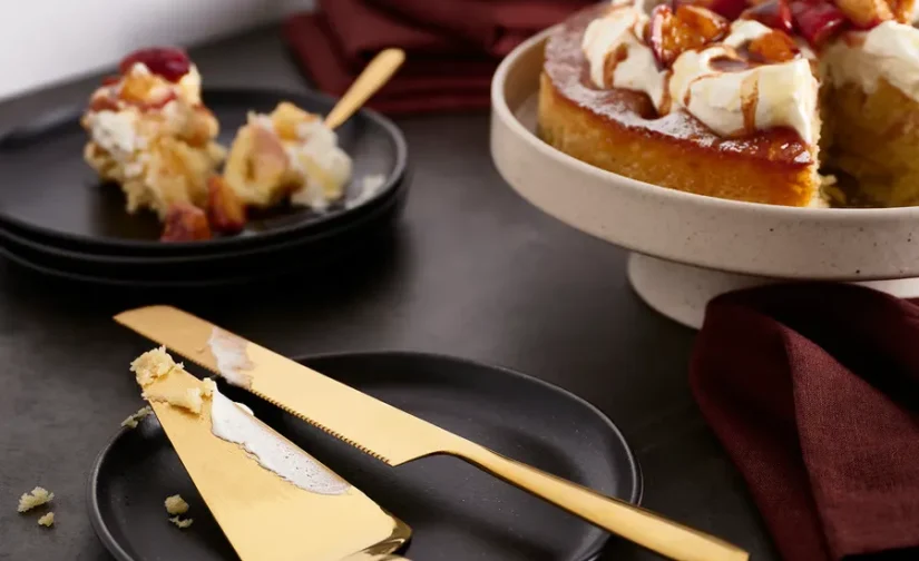 سرویس غذاخوری دو تکه رنگ برنجی ایکیا مدل TILLAGD