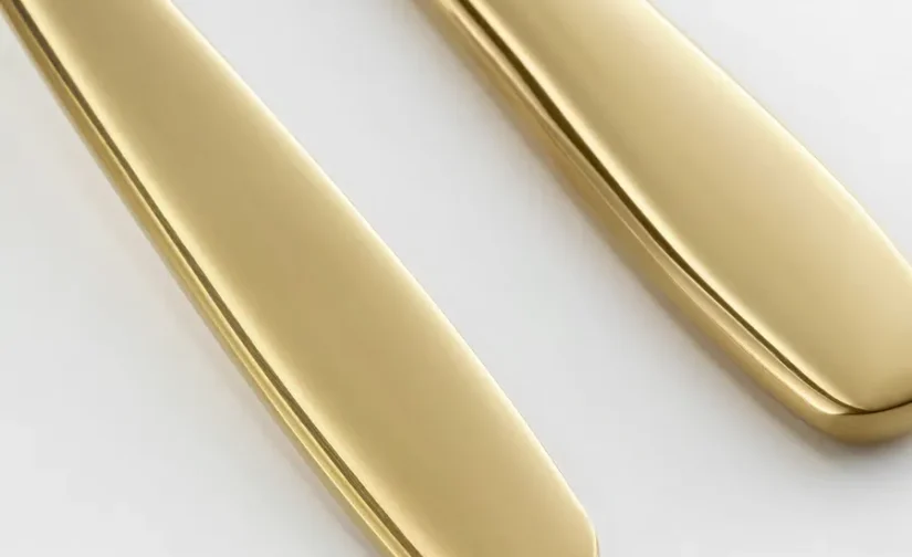 سرویس غذاخوری دو تکه رنگ برنجی ایکیا مدل TILLAGD