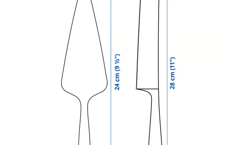 سرویس غذاخوری دو تکه رنگ برنجی ایکیا مدل TILLAGD