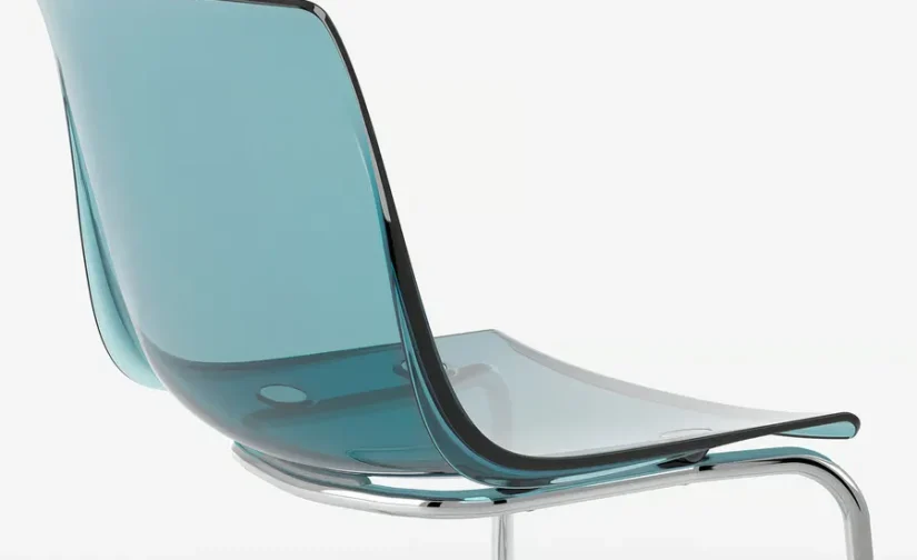 صندلی آبی/آبکاری کروم ایکیا مدل TOBIAS