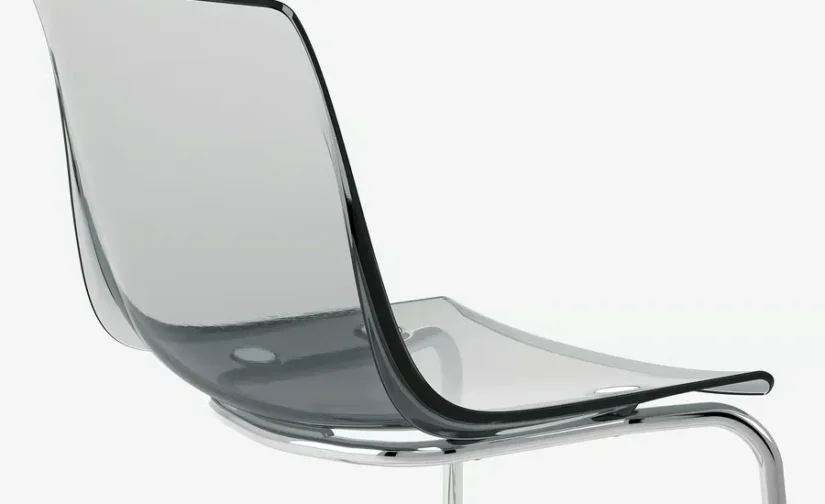 صندلی خاکستری/آبکاری کروم ایکیا مدل TOBIAS