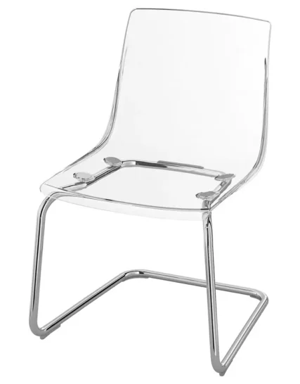 صندلی شفاف بی رنگ/آبکاری کروم ایکیا مدل TOBIAS