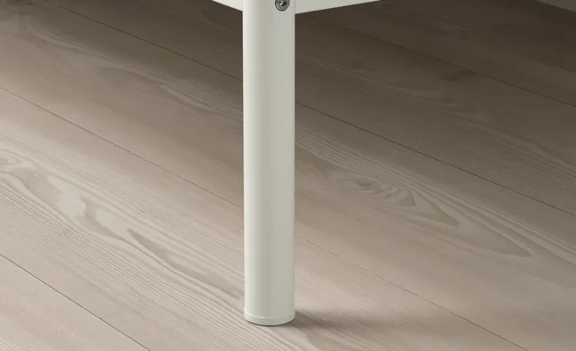 قاب تخت خواب با ۲ تاج تخت سفید/حصیری ۱۶۰x۲۰۰ ایکیا مدل VEVELSTAD