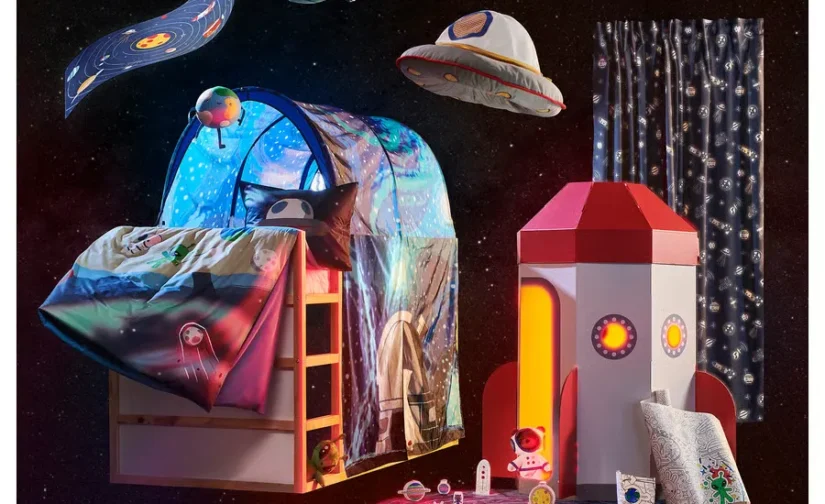 اسباب‌بازی نرم با لباس فضانوردی خرگوش سایز ۲۸ ایکیا مدل AFTONSPARV