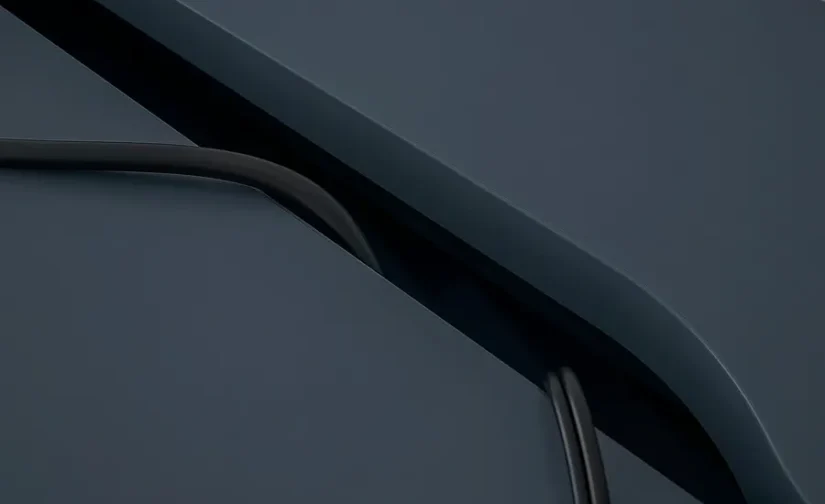 میز تحریر مشکی/آبی سایز ۱۳۲x۵۸ ایکیا مدل ALEX