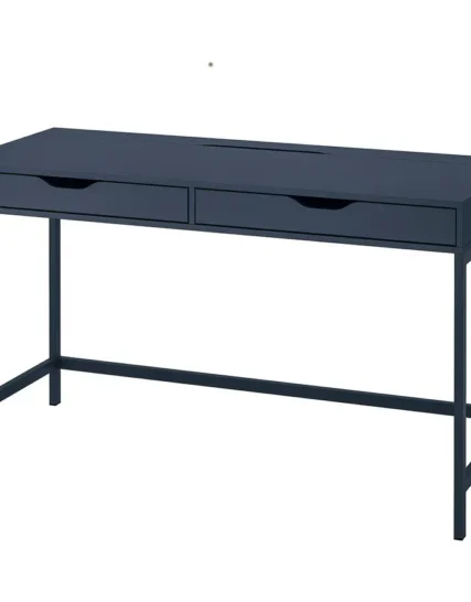 میز تحریر مشکی/آبی سایز ۱۳۲x۵۸ ایکیا مدل ALEX