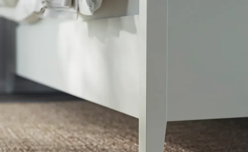 قاب تخت خواب با فضای ذخیرهسازی رنگآمیزی سفید سایز۱۸۰x۲۰۰ ایکیا مدل IDANÄS