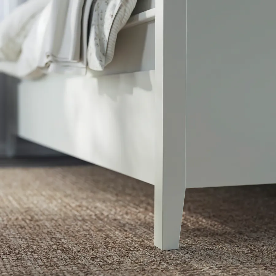 قاب تخت خواب با فضای ذخیرهسازی رنگآمیزی سفید سایز۱۸۰x۲۰۰ ایکیا مدل IDANÄS