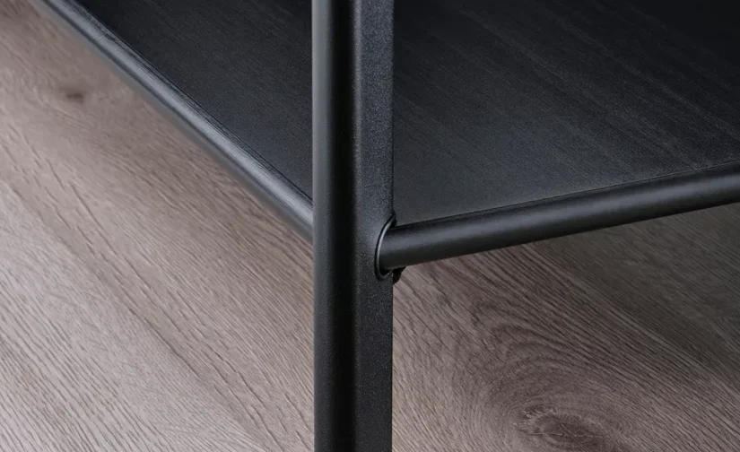 میز عسلی مشکی سایز 95x30 ایکیا مدل JÄTTESTA