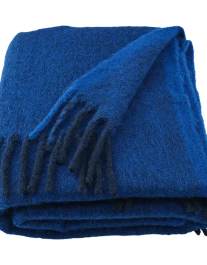 شال مبل آبی سایز ۱۳۰x۱۷۰ ایکیا مدل KLIPPOXEL