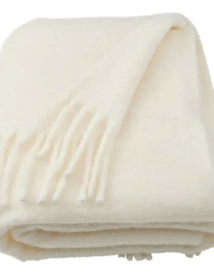 شال مبل سفید سایز ۱۳۰x۱۷۰ ایکیا مدل KLIPPOXEL