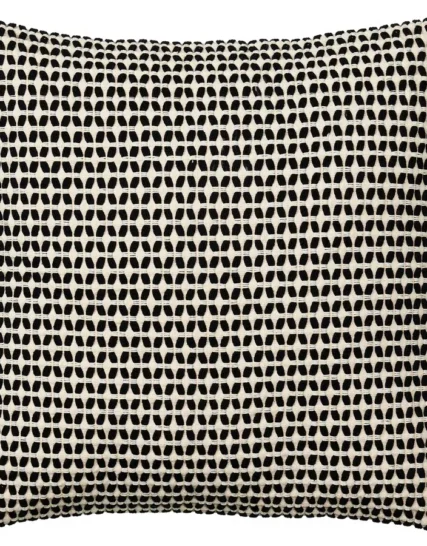 روکش کوسن بژ/مشکی ۵۰x۵۰ سانتی‌متر ایکیا مدل KUSTFLY