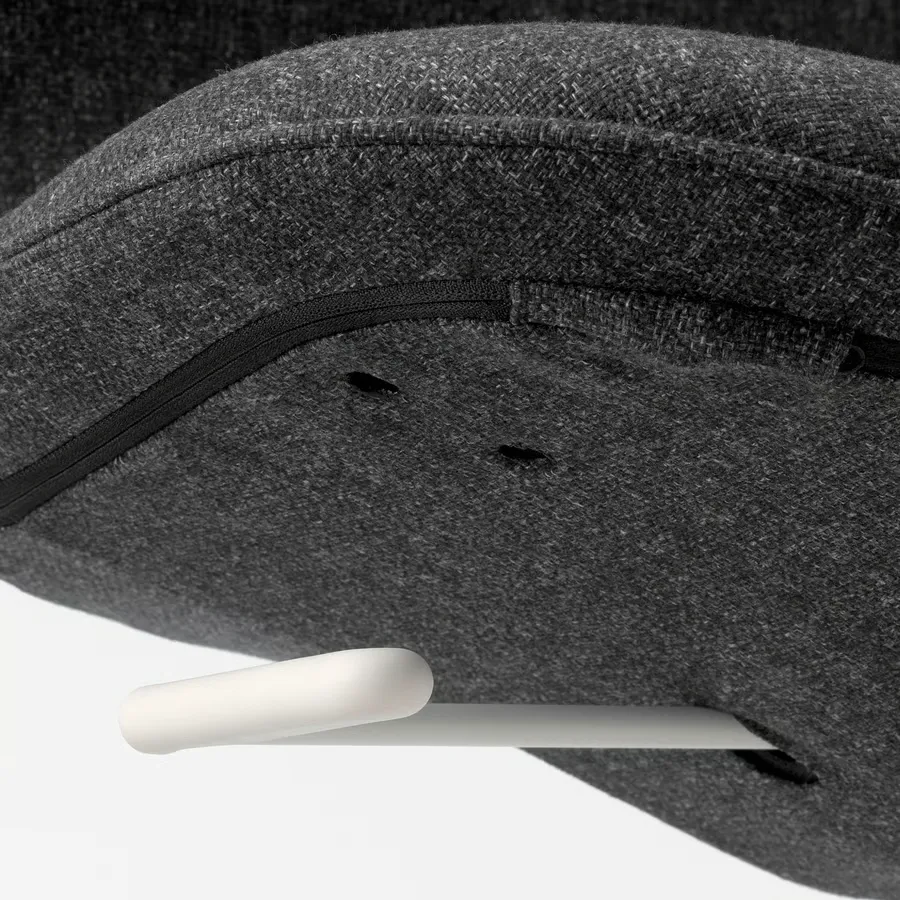 صندلی کنفرانس گونارد خاکستری تیره/سفید ایکیا مدل LÅNGFJÄLL