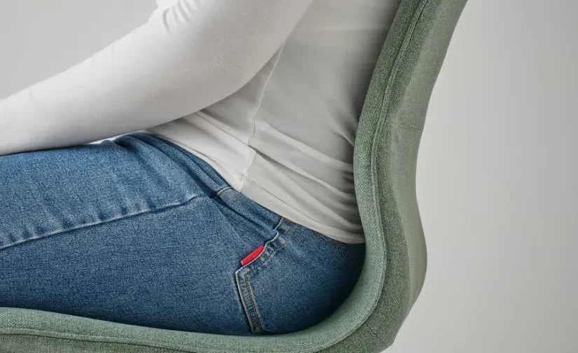 صندلی کنفرانس گونارد سبز-خاکستری/سفید ایکیا مدل LÅNGFJÄLL