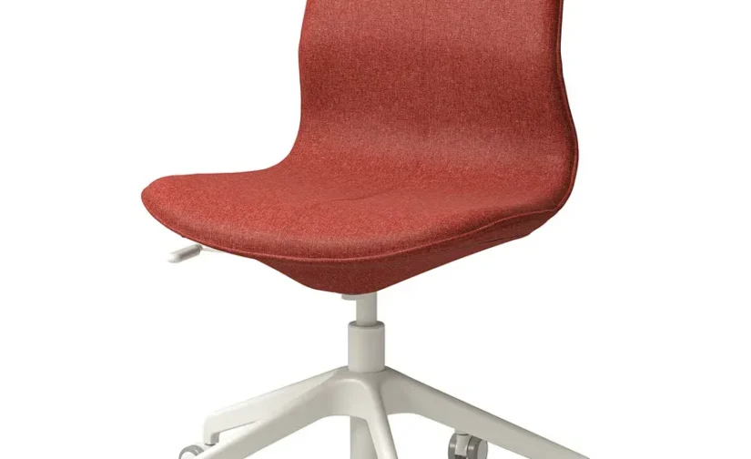 صندلی کنفرانس گونارد قرمز-نارنجی/سفید ایکیا مدل LÅNGFJÄLL