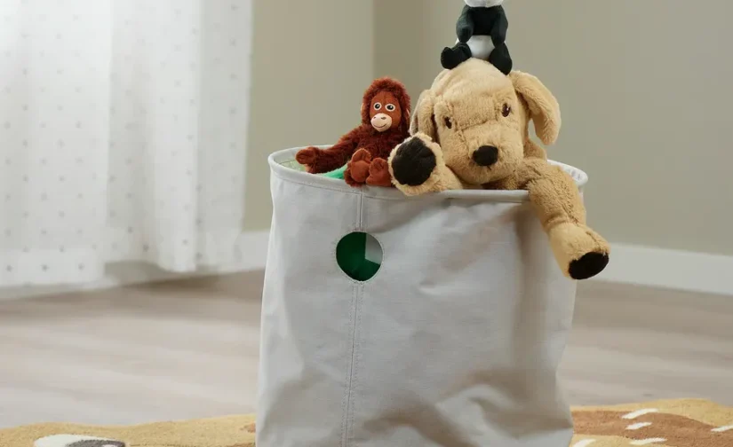 کیف نگهداری کودک سبز خال‌خالی/خاکستری روشن ایکیا مدل LEN