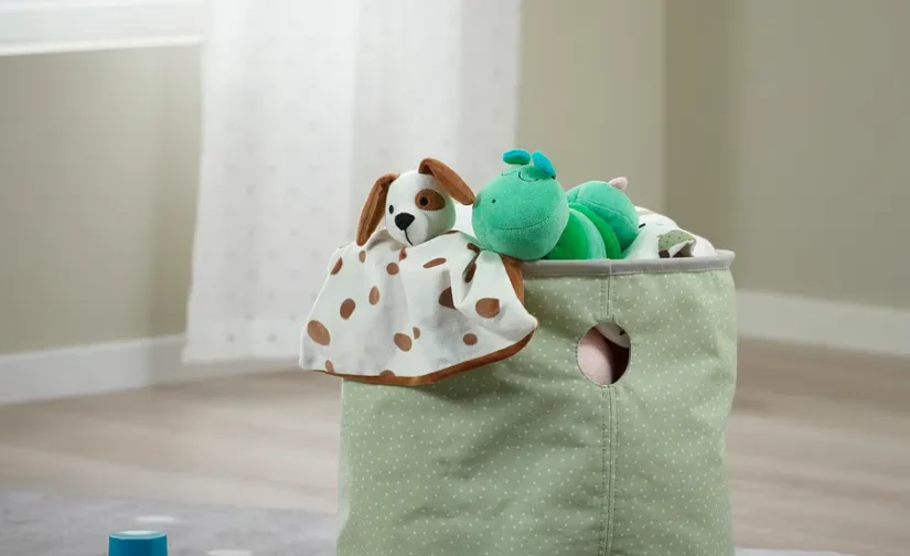 کیف نگهداری کودک سبز خال‌خالی/خاکستری روشن ایکیا مدل LEN