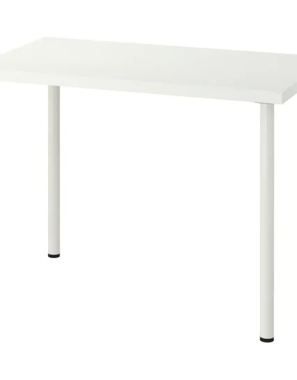 میز سفید سایز ۱۰۰x۶۰ ایکیا مدل LINNMON / ADILS