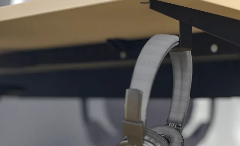 میز تحریر روکش چوب توس/مشکی سایز ۱۶۰x۸۰ ایکیا مدل MITTZON