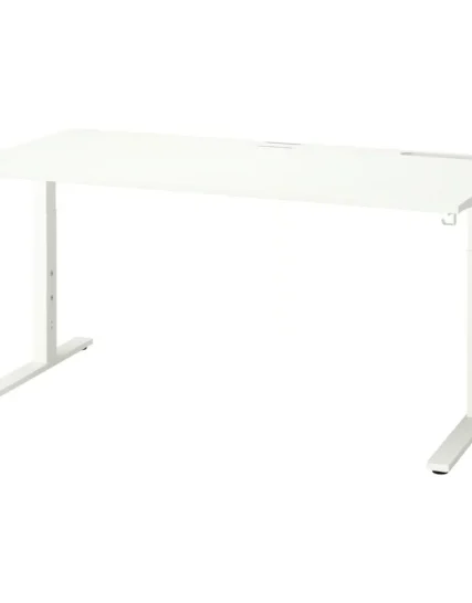 میز تحریر سفید سایز ۱۶۰x۸۰ ایکیا مدل MITTZON
