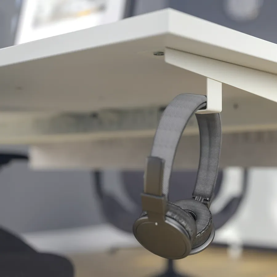 میز تحریر سفید سایز ۱۶۰x۸۰ ایکیا مدل MITTZON