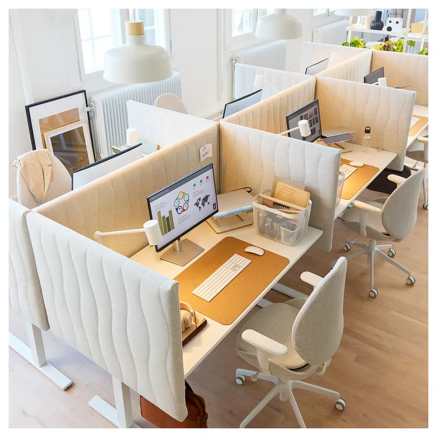 میز تحریر سفید سایز ۱۶۰x۸۰ ایکیا مدل MITTZON