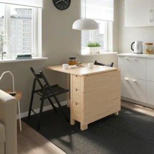 میز پایه بلند چوب توس سایز 26/89/152x80 ایکیا مدل NORDEN