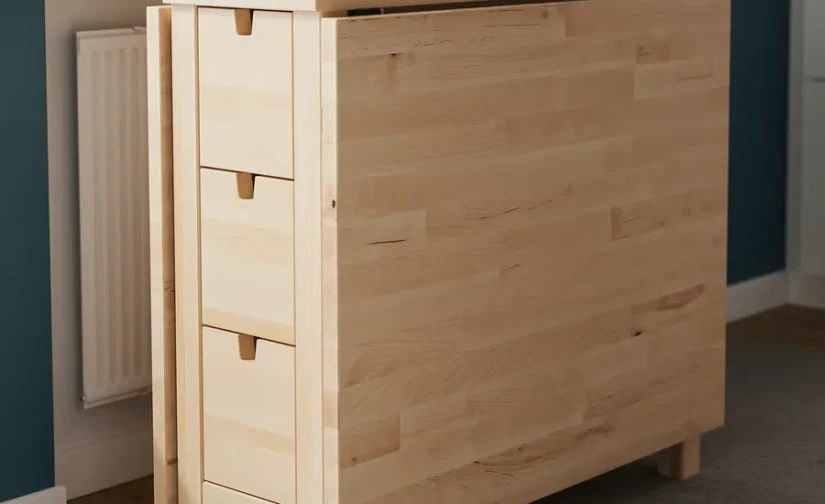 میز پایه بلند چوب توس سایز 26/89/152x80 ایکیا مدل NORDEN