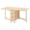 میز پایه بلند چوب توس سایز 26/89/152x80 ایکیا مدل NORDEN