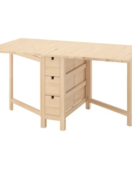 میز پایه بلند چوب توس سایز 26/89/152x80 ایکیا مدل NORDEN