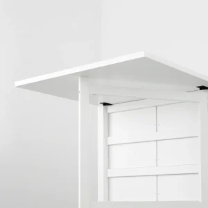 میز پایه بلند سفید سایز 26/89/152×80 ایکیا مدل NORDEN