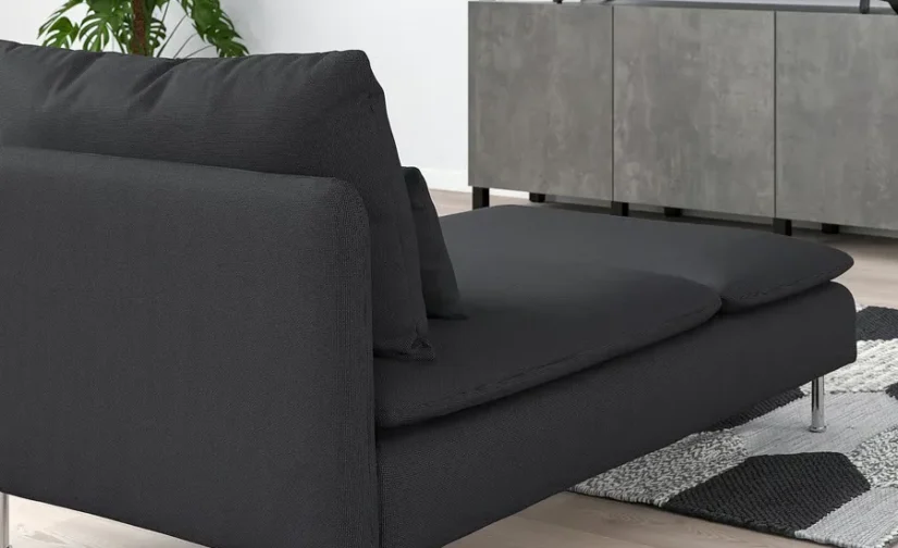 مبل راحتی رنگ خاکستری تیره ایکیا مدل SÖDERHAMN