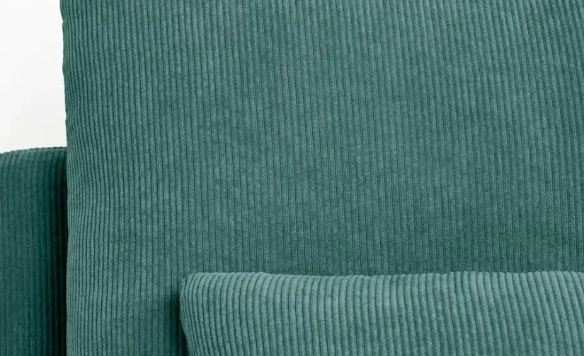 مبل راحتی رنگ خاکستری-فیروزهای ایکیا مدل SÖDERHAMN