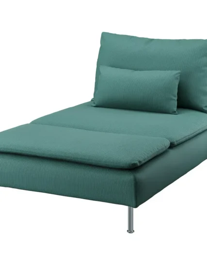 مبل راحتی رنگ خاکستری-فیروزه‌ای ایکیا مدل SÖDERHAMN