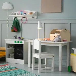 میز کودک سفید سایز ۷۶x۵۰ ایکیا مدل SUNDVIK