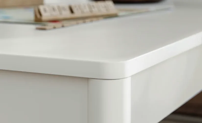 میز و ۴ صندلی سفید صدفی/سفید بژ سوخته سایز ۱۵۰x۸۰ ایکیا مدل TONSTAD / TOSSBERG