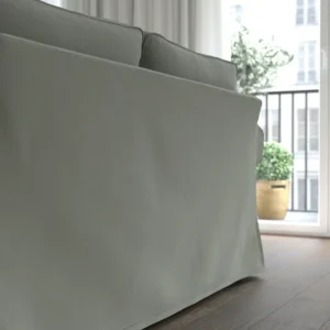 مبل راحتی سه نفره به همراه کاناپه راحتی خاکستری-سبز هاکبو ایکیا مدل EKTORP