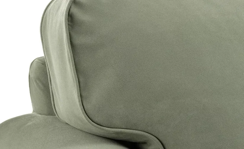 مبل راحتی سه نفره به همراه کاناپه راحتی خاکستری-سبز هاکبو ایکیا مدل EKTORP