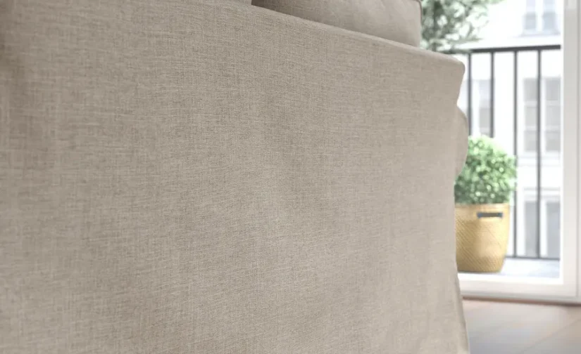 مبل راحتی سه نفره به همراه کاناپه راحتی کیلاندا بژ روشن ایکیا مدل EKTORP