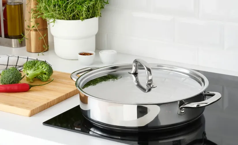 ماهیتابه استیل ضد زنگ سایز 28 ایکیا مدل IKEA 365+