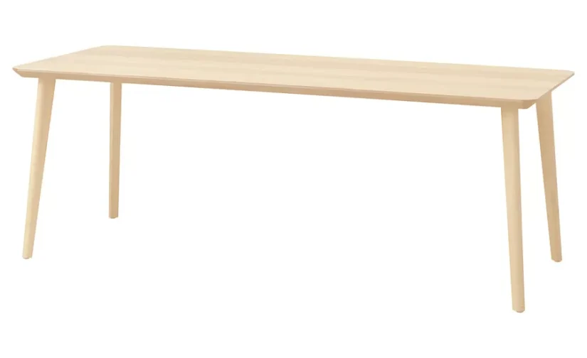 میز روکش خاکستر سایز ۲۰۰x۷۸ ایکیا مدل LISABO